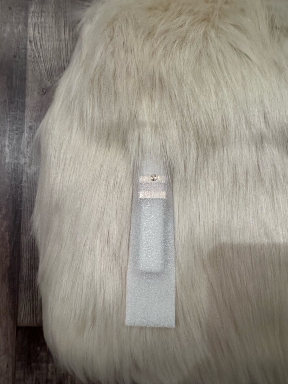 New With Tags MICHAEL KORS Quinn Medium Flap Faux Fur Backpack Natural AUTHENTIC - Picture 5 of 11